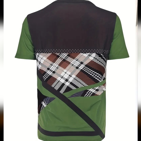 Green Color Block Shirt - Picture 2 of 3